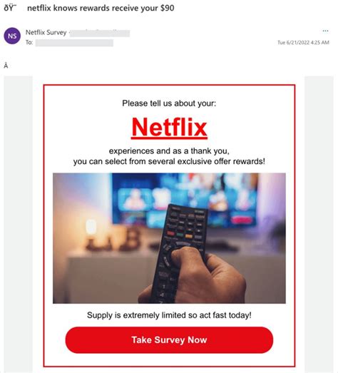 fake netflix email start watching today|reporting netflix scam email.